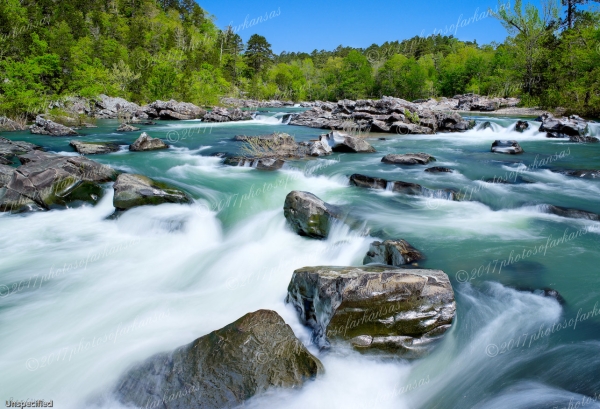 08 Springtime View Of Cossatot Falls - Professional Arkansas Ouachita Gallery No 2 photography by Paul Caldwell