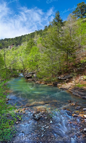 01.3 Early Springtime On Haw Creek - Professional Arkansas Ozark Gallery No 1 photography by Paul Caldwell