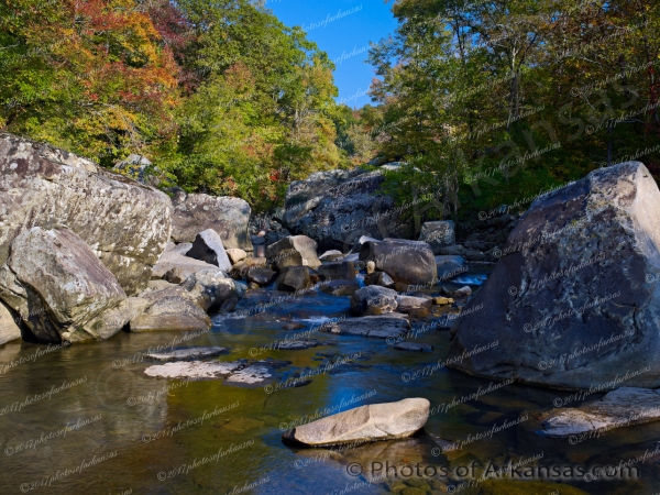 09 Early Fall View On Richland Creek - Professional Arkansas Ozark Gallery No 1 photography by Paul Caldwell