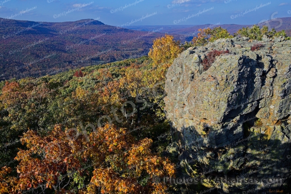 15 Autumn Vista From Stack Rock - Professional Arkansas Ozark Gallery No 1 photography by Paul Caldwell