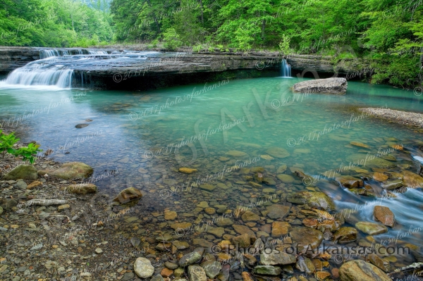19 Haw Creek Falls In Early May - Professional Arkansas Ozark Gallery No 2 photography by Paul Caldwell