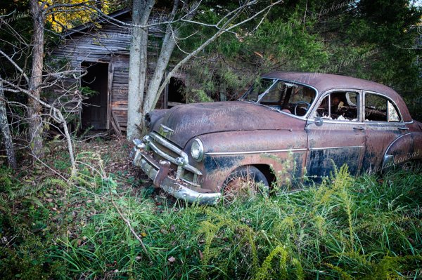 02.1 Old Chevy Along Hwy 123 Near Lurton Arkansas - Professional Arkansas Ozark Gallery No 3 photography by Paul Caldwell