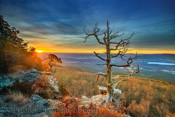02 Wintertime Sunrise On Mt Magazine - Professional Arkansas Ozark Gallery No 3 photography by Paul Caldwell