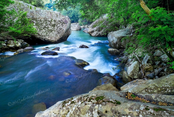 07 Blue Water On Richland Creek - Professional Arkansas Ozark Gallery No 3 photography by Paul Caldwell
