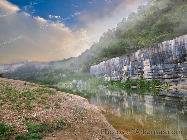28 Early Morning And Fog At Buffalo Point - Professional Arkansas Ozark Gallery No 3 photography by Paul Caldwell