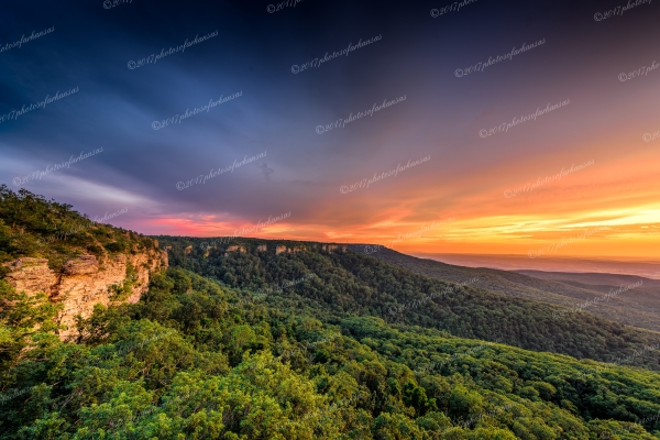 36 Sunset On Mt Magazine Near Cameron Bluff - Professional Arkansas Ozark Gallery No 3 photography by Paul Caldwell
