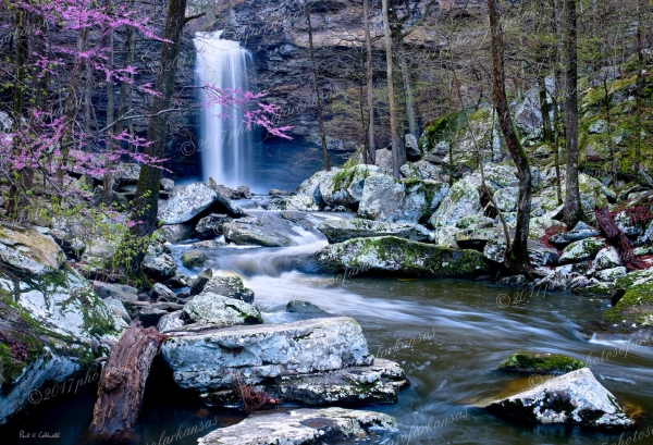 17 Springtime View Of Cedar Falls - Professional Arkansas River Valley Gallery No 1 photography by Paul Caldwell