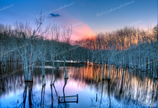 24 Sunset At Black Bayo - Professional Arkansas River Valley Gallery No 1 photography by Paul Caldwell