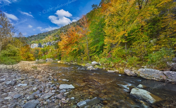 15 Bee Bluff Fall Vista Along The Buffalo River - Professional Featured Arkansas Photos photography by Paul Caldwell