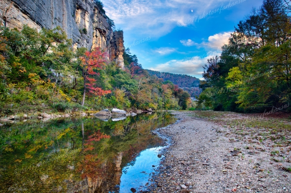 20 Sunset And Moonrise At Roark Bluff On The Buffalo River - Professional My Favorites Gallery photography by Paul Caldwell