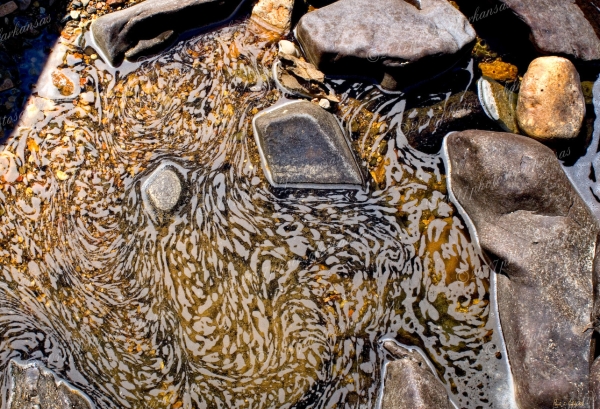 22 Swirls In Foam - Professional Natural Abstracts Gallery No 1 photography by Paul Caldwell