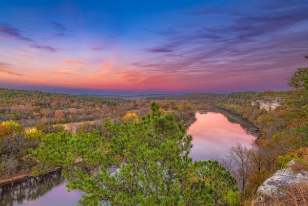 01 1 Sunset At Calico Rock On The White River - Professional New Photography 2023 photography by Paul Caldwell