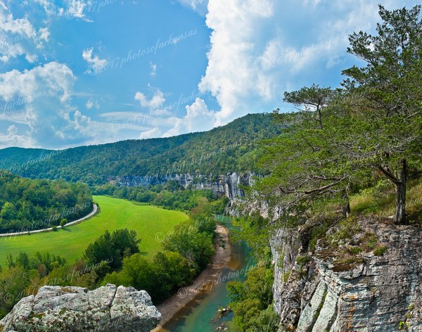 01 Summer Storm Over Roark Bluff On The Buffalo River - Professional New Photography 2023 photography by Paul Caldwell