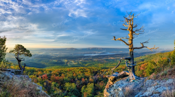 16 Fall View From The Summit Of Mt Magazine Looking Towards Blue Mountain - Professional New Photography 2023 photography by Paul Caldwell
