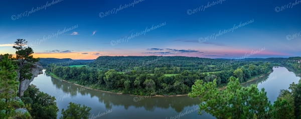 17 A View Of Calico Rock After Sundown On The White River - Professional New Photography 2023 photography by Paul Caldwell
