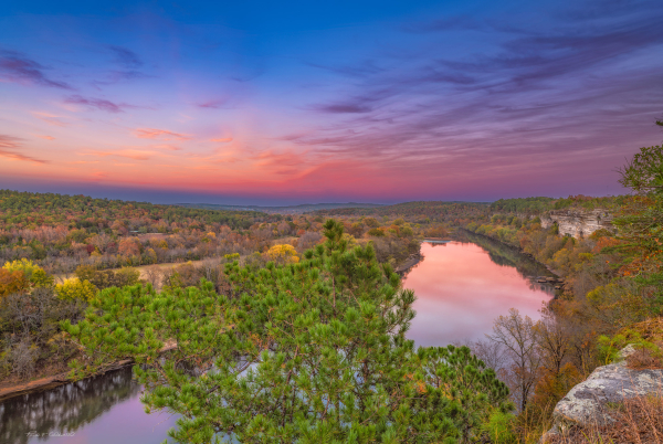 01 1 Sunset At Calico Rock On The White River - Professional New Photography 2026 photography by Paul Caldwell