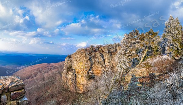 02 Clearing Winter Storm Over Cameron Bluff On Mt Magazine - Professional Panoramas Of Arkansas photography by Paul Caldwell