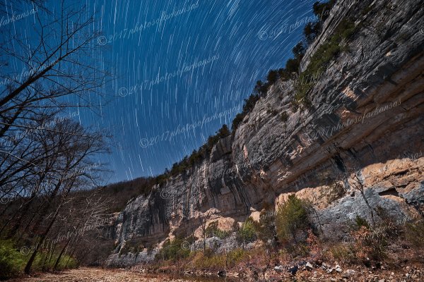 03.1 Roark Star Trails Upstream No1 - Professional Recent Photography photography by Paul Caldwell