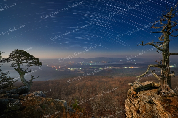 09 Midnight Sky Over Mt Magazine Looking Towards Havana Ar - Professional Recent Photography photography by Paul Caldwell