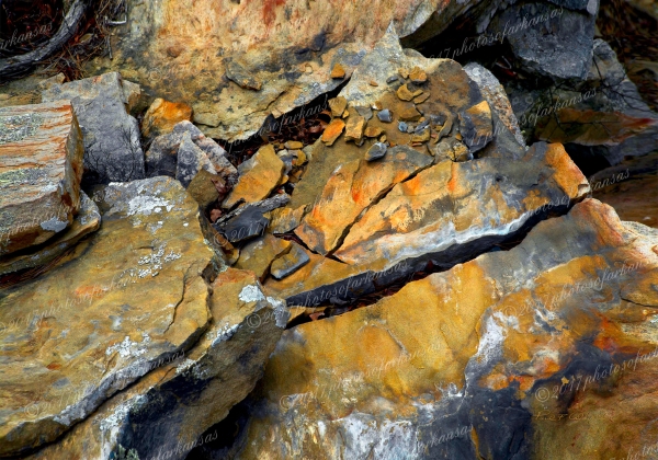 14 Arkansas Slate Near Falling Water Creek - Professional Recent Photography photography by Paul Caldwell