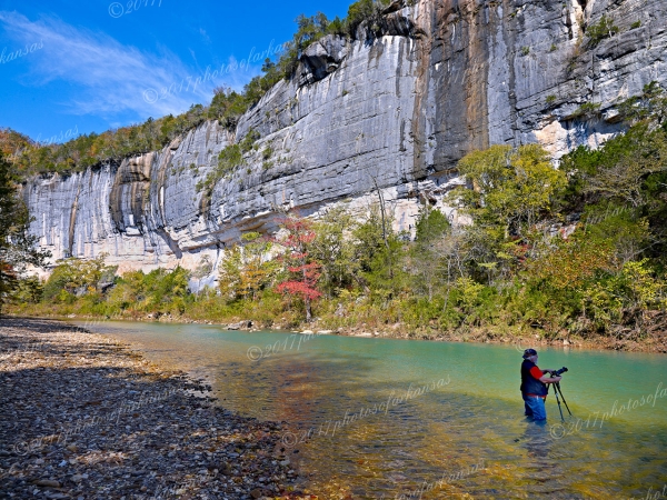 21 Fellow Photographer Working A View Of Roark Bluff - Professional Recent Photography photography by Paul Caldwell