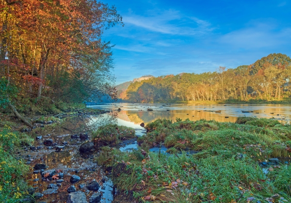 40 Fall Morning Little Red River - Professional Stone Bank New Hq photography by Paul Caldwell