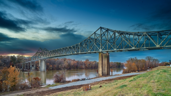 47 Bridge Over White River Clarendon - Professional Stone Bank New Hq photography by Paul Caldwell
