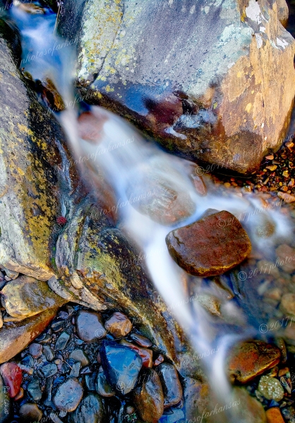 28 Rocks And Water Along Richland Creek A Study In Motion - Professional Temporary Gallery photography by Paul Caldwell