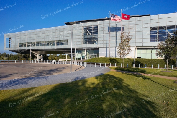 06 Bill Clinton Presidential Library View Featuring Entire Building From The Front - Professional Views Of Little Rock photography by Paul Caldwell