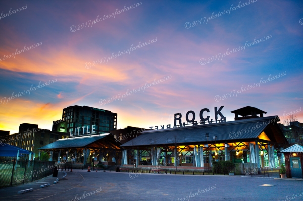 15 Early Morning View Of Little Rock River Market District - Professional Views Of Little Rock photography by Paul Caldwell