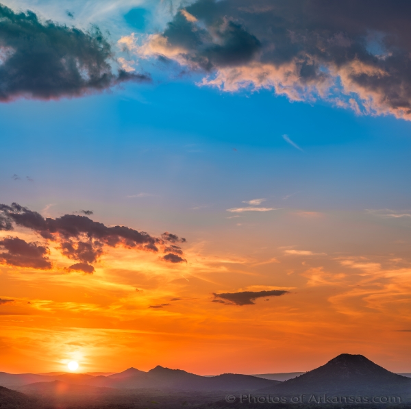 19 Sunset And Pinnacle Mountain Early May 2018 - Professional Views Of Pinnacle Mountain photography by Paul Caldwell