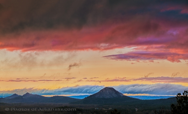22 Clearing Storm And Sunset Skies Over Pinnacle Mountain - Professional Views Of Pinnacle Mountain photography by Paul Caldwell