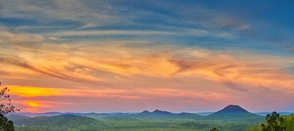 23 Sunset Maumelle Valley And Pinnacle Mountain - Professional Views Of Pinnacle Mountain photography by Paul Caldwell